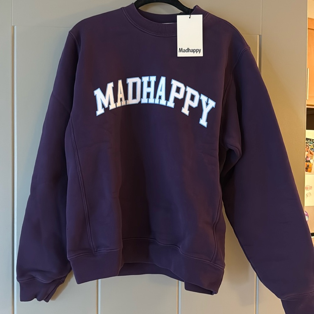 NWT Madhappy Purple Crewneck
